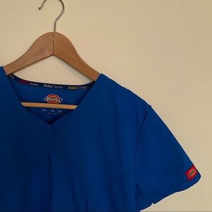 Blue DICKIES Stretch Scrub Top